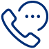 Icon illustration of a telephone.